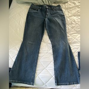 Maurice’s high-rise curvy boot cut, long.